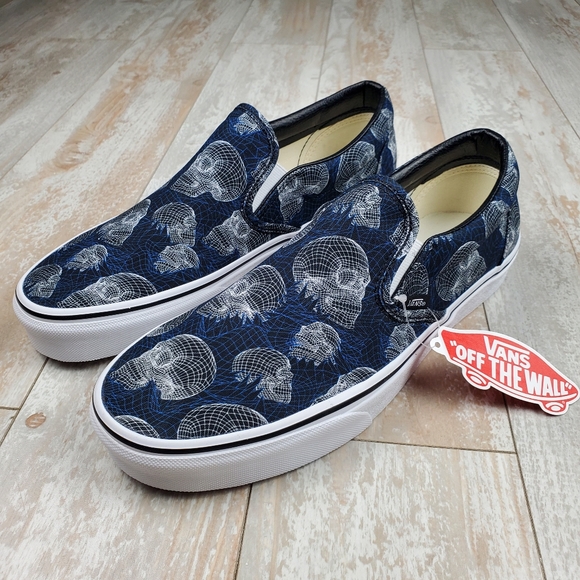 Vans Classic Slip On Wire Frame Skulls - Picture 9 of 9